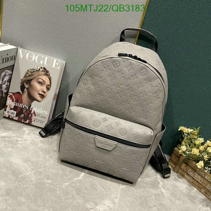LV Bag-(4A)-Backpack- Code: QB3183 $ 137USD