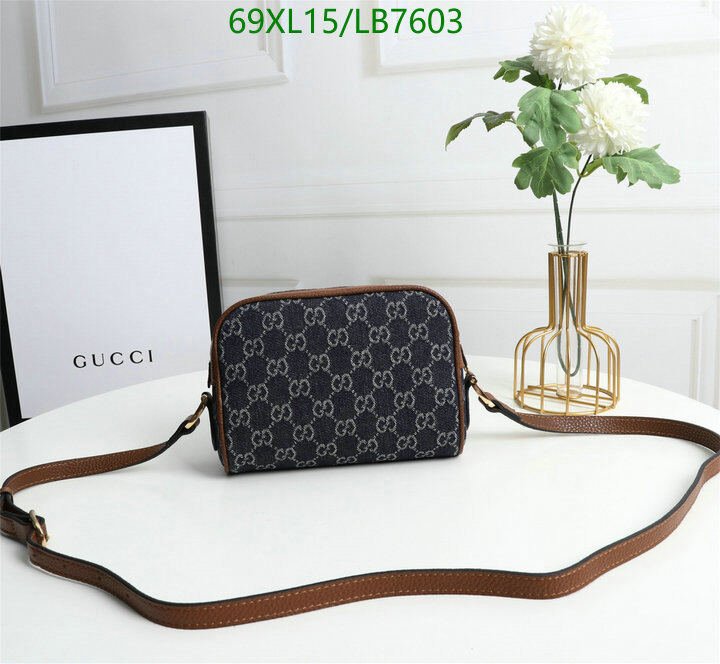 Gucci Bag-(4A)-Diagonal-,Code: LB7603,$ 90USD