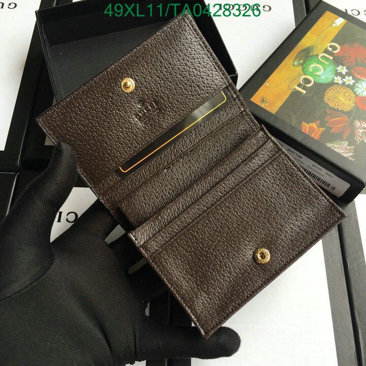 Gucci Bag-(4A)-Wallet-,Code:TA0428326,$ 64USD
