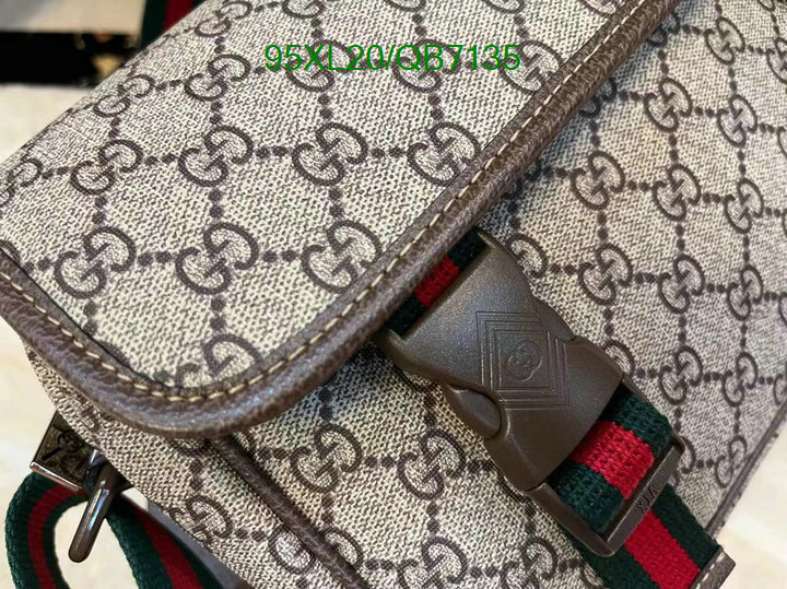 Gucci Bag-(4A)-Diagonal- Code: QB7135 $ 124USD