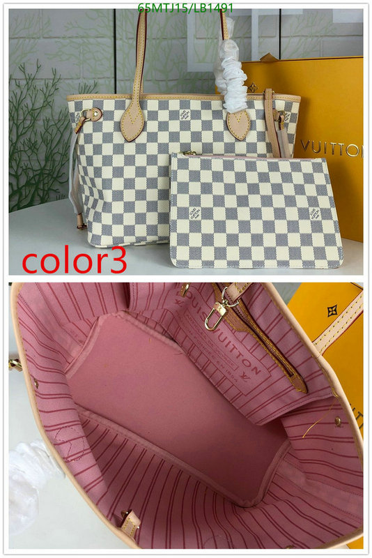 LV Bags-(4A)-Neverfull-,Code: LB1491,$ 85USD