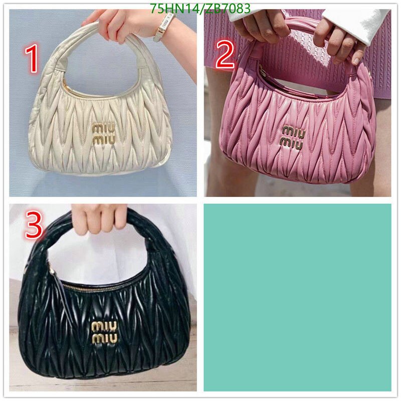 Miu Miu Bag-(4A)-Diagonal-,Code: ZB7083,$ 98USD