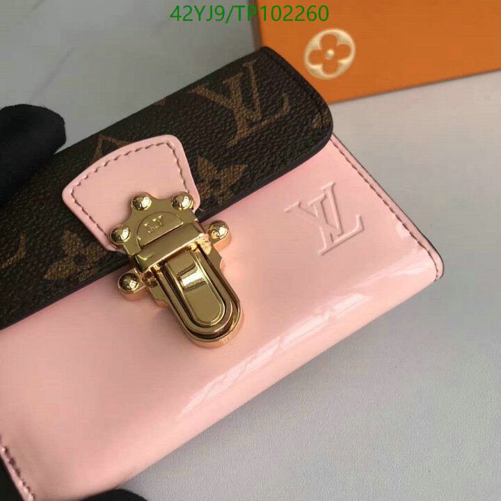LV Bags-(4A)-Wallet-,Code: TP102260,$ 55USD