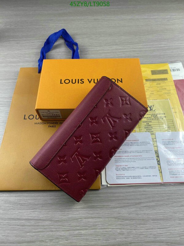 LV Bags-(4A)-Wallet-,Code: LT9058,$ 59USD
