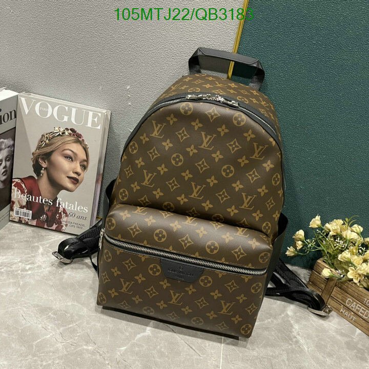 LV Bag-(4A)-Backpack- Code: QB3183 $ 137USD