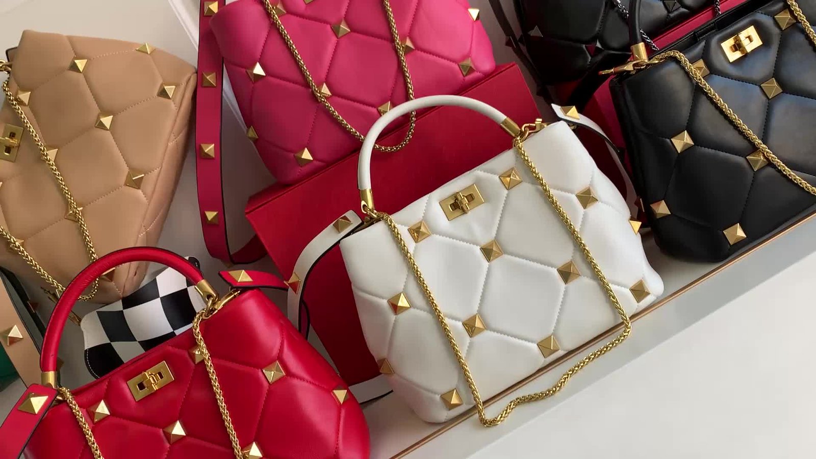 Valentino Bag-(4A)-Roman Stud-,Code: HB6277,$ 163USD