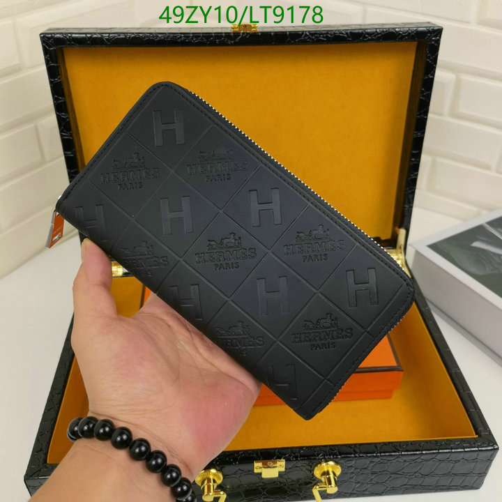Hermes Bag-(4A)-Wallet-,Code: LT9178,$ 64USD