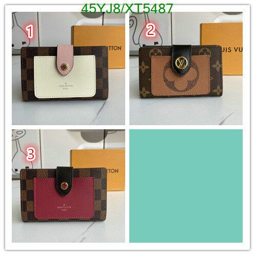 LV Bags-(4A)-Wallet-,Code: XT5487,$ 59USD