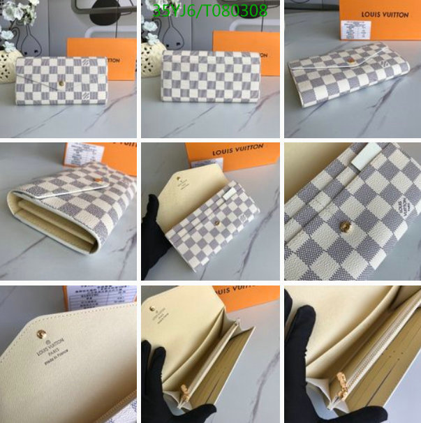 LV Bags-(4A)-Wallet-,Code: TP080308,$ 46USD