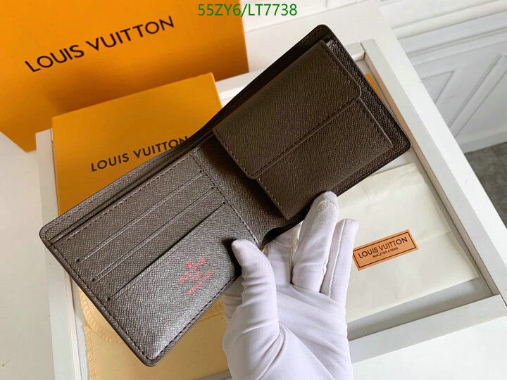 LV Bags-(4A)-Wallet-,Code: LT7738,$ 72USD