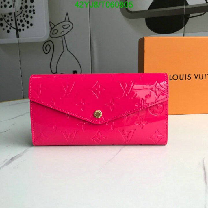 LV Bags-(4A)-Wallet-,Code: T060805,$ 55USD