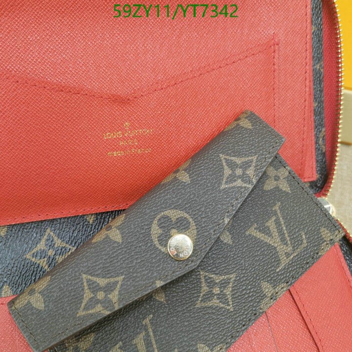LV Bags-(4A)-Wallet-,Code: YT7342,$ 77USD