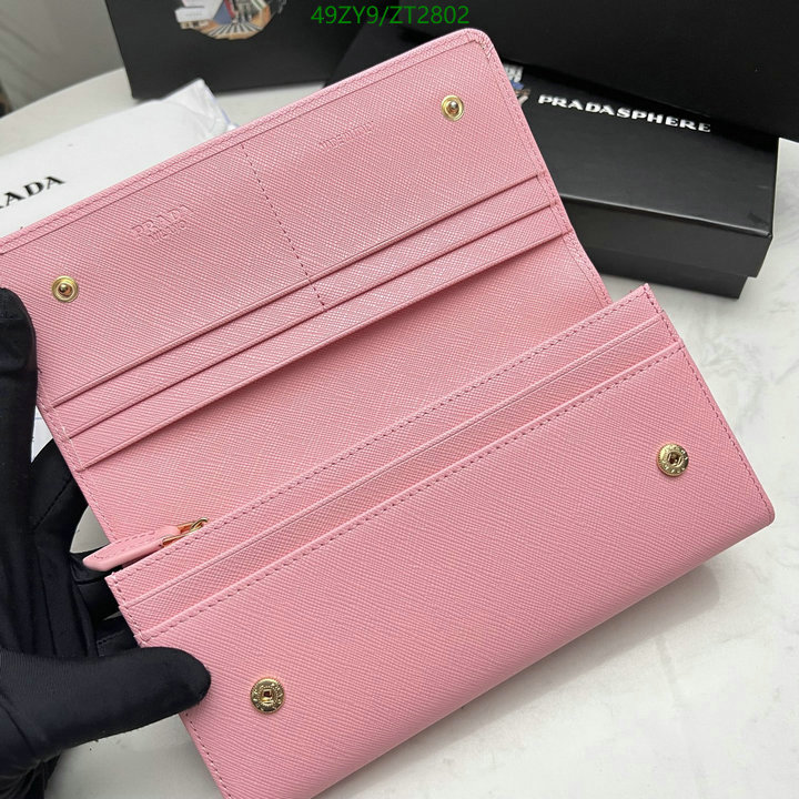 Prada Bag-(4A)-Wallet-,Code: ZT2802,$ 64USD