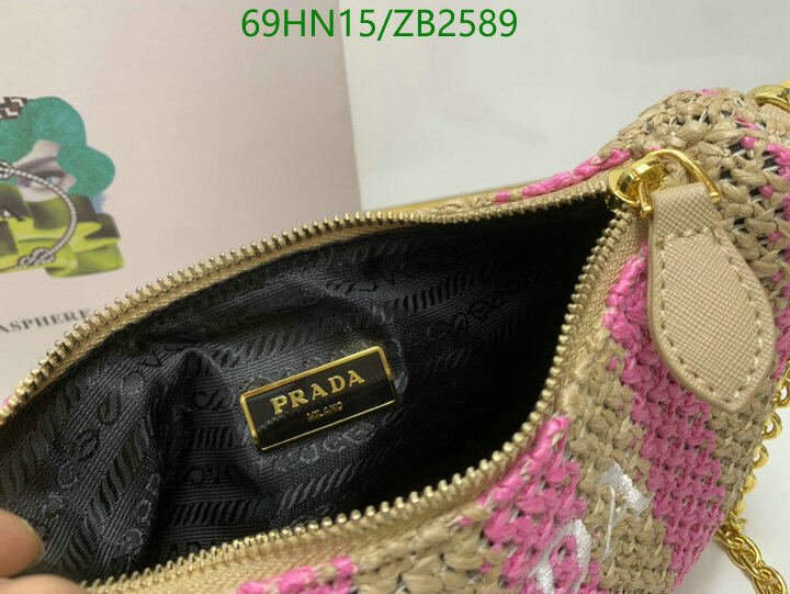Prada Bag-(4A)-Re-Edition 2005,Code: ZB2589,$ 90USD