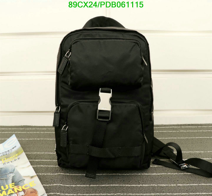 Prada Bag-(4A)-Backpack-,Code:PDB061115,$ 116USD