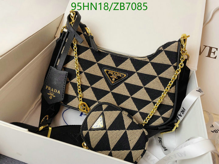 Prada Bag-(4A)-Re-Edition 2005,Code: ZB7085,$ 124USD