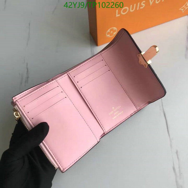 LV Bags-(4A)-Wallet-,Code: TP102260,$ 55USD