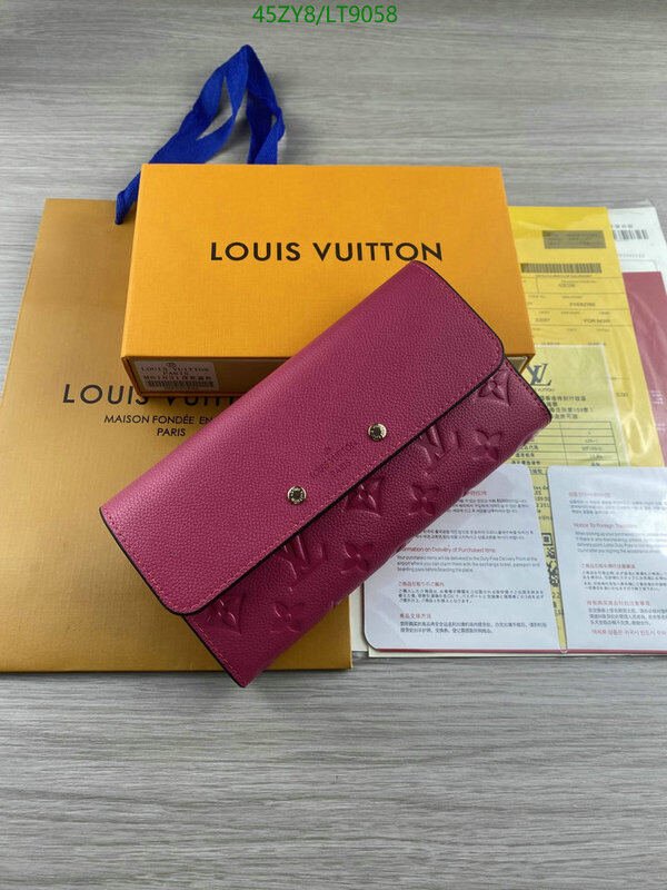 LV Bags-(4A)-Wallet-,Code: LT9058,$ 59USD