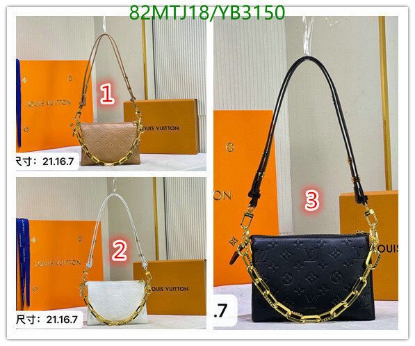 LV Bags-(4A)-Pochette MTis Bag-Twist-,Code: YB3150,$ 107USD
