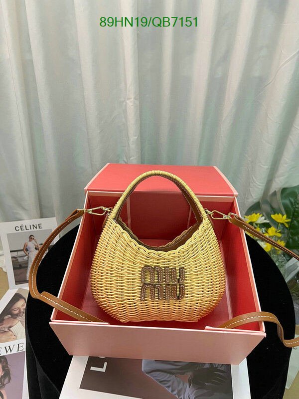 Miu Miu Bag-(4A)-Diagonal- Code: QB7151 $ 116USD