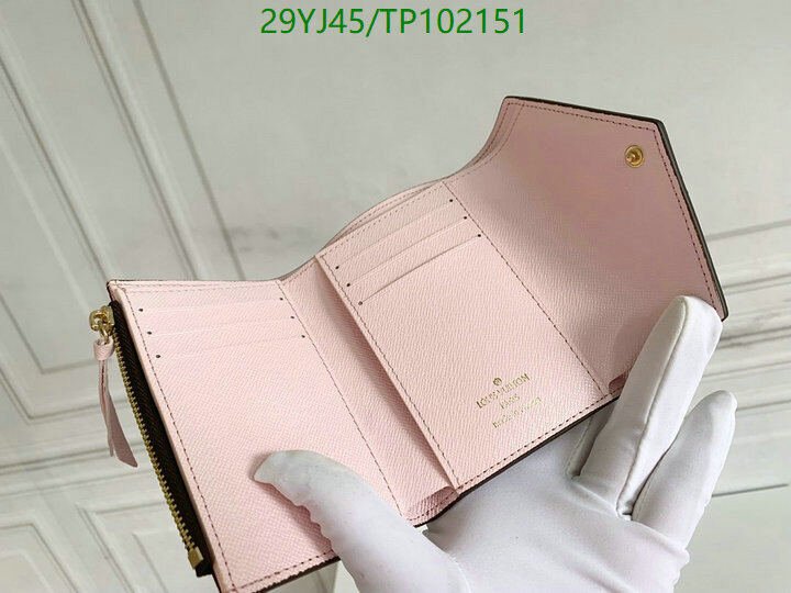 LV Bags-(4A)-Wallet-,Code: TP102151,$ 38USD