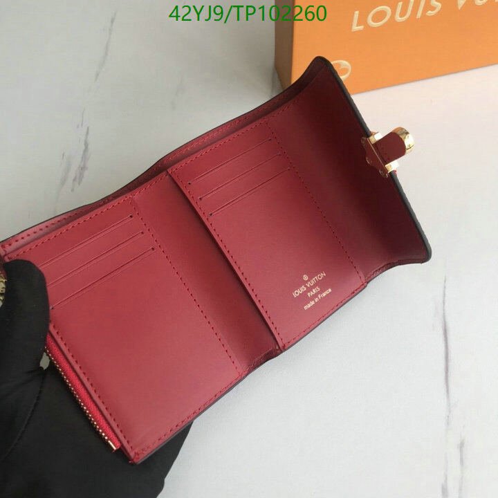 LV Bags-(4A)-Wallet-,Code: TP102260,$ 55USD