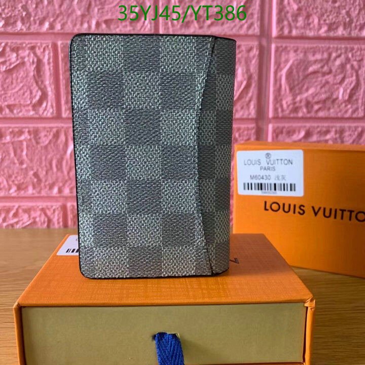 LV Bags-(4A)-Wallet-,Code: YT386,$ 46USD