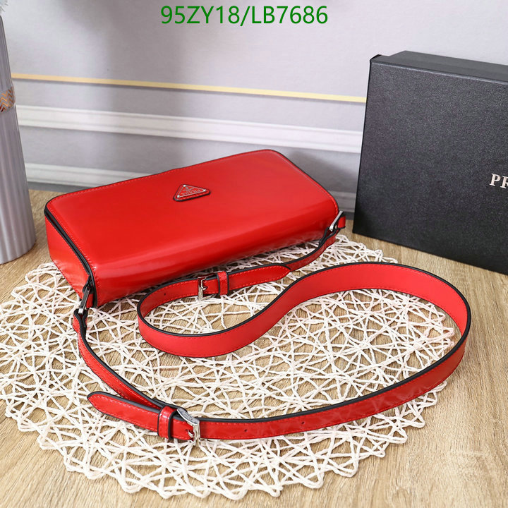 Prada Bag-(4A)-Diagonal- Code: LB7686 $ 124USD
