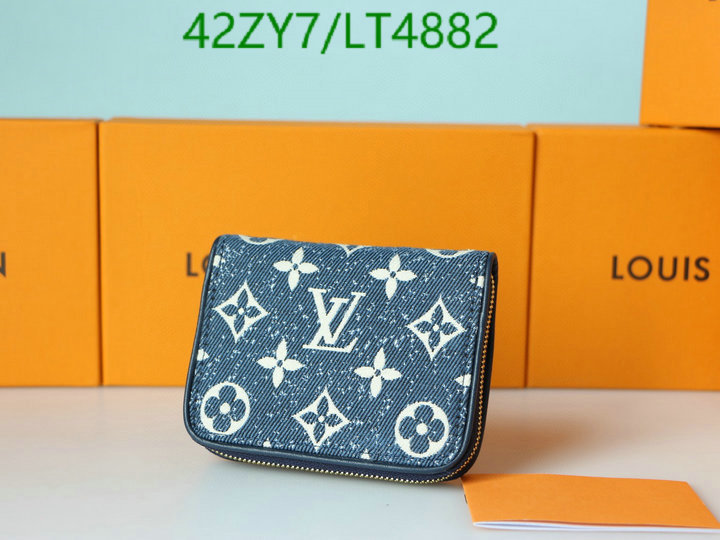 LV Bags-(4A)-Wallet-,Code: LT4882,$ 55USD