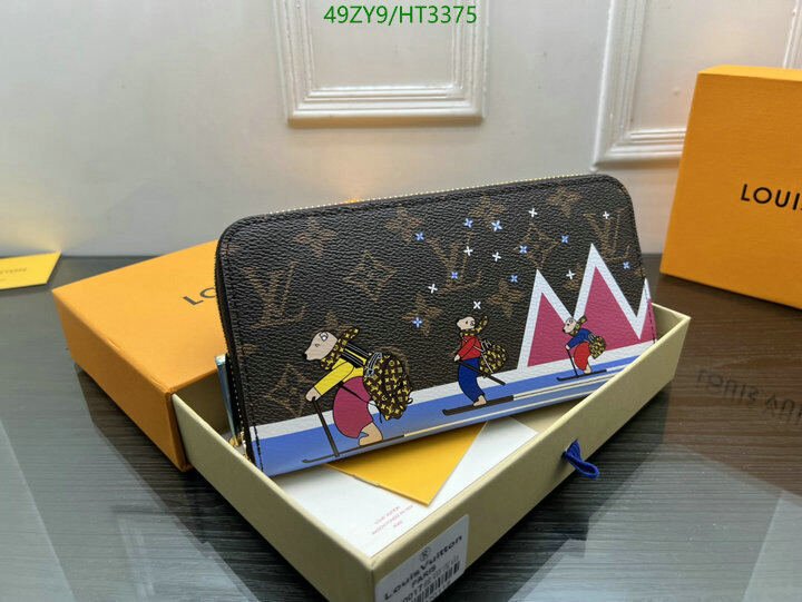 LV Bags-(4A)-Wallet-,Code: HT3375,$ 64USD