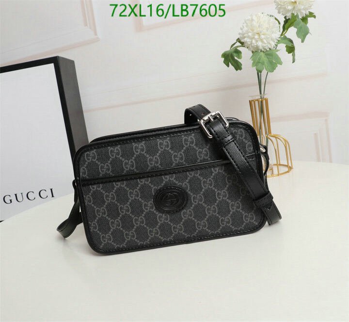 Gucci Bag-(4A)-Diagonal-,Code: LB7605,$ 94USD