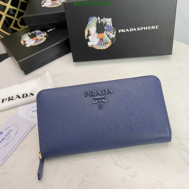 Prada Bag-(4A)-Wallet-,Code: ZT2805,$ 64USD