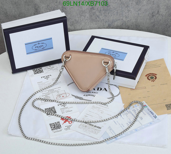 Prada Bag-(4A)-Triangle- Code: XB7103 $ 90USD