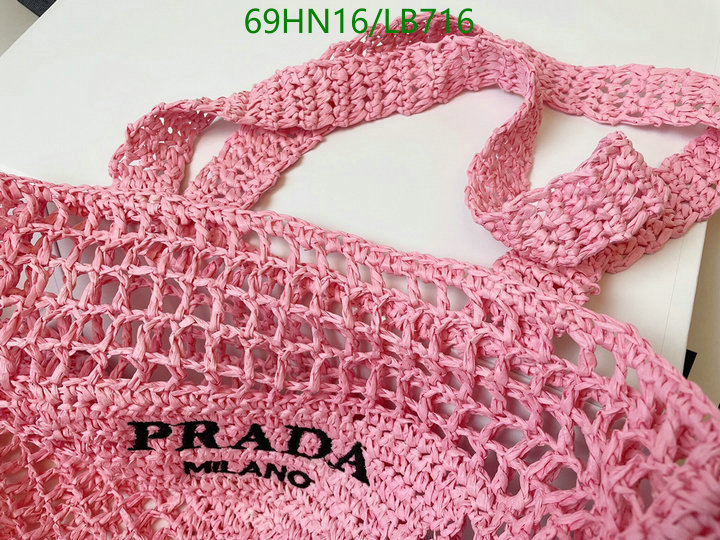 Prada Bag-(4A)-Handbag-,Code: LB716,$ 90USD