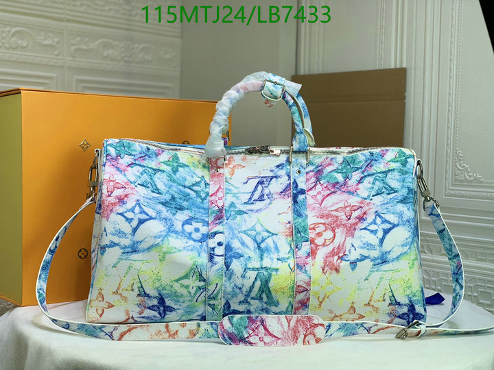LV Bags-(4A)-Keepall BandouliRe 45-50-,Code: LB7433,$ 150USD