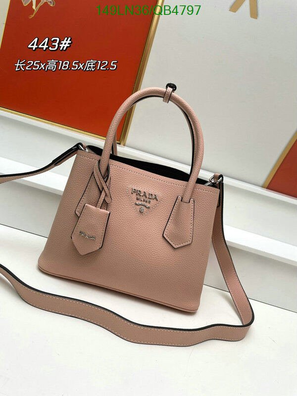 Prada Bag-(4A)-Handbag- Code: QB4797 $ 194USD