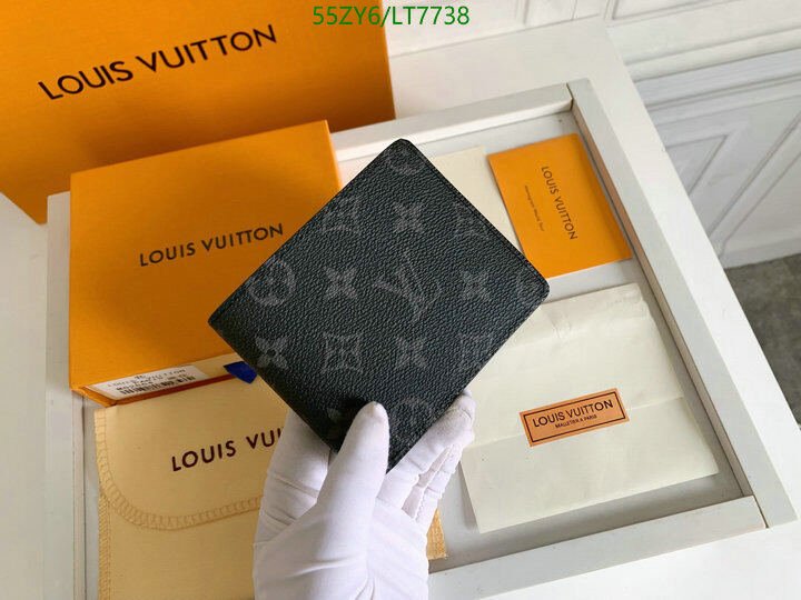 LV Bags-(4A)-Wallet-,Code: LT7738,$ 72USD