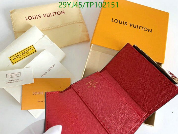 LV Bags-(4A)-Wallet-,Code: TP102151,$ 38USD