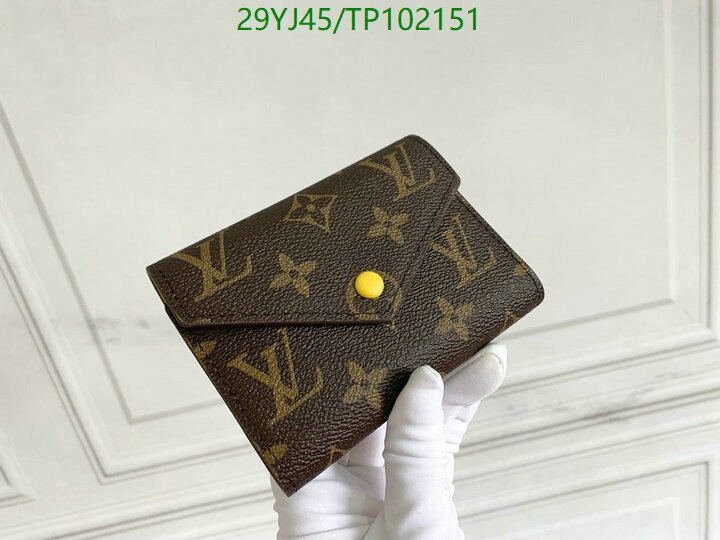 LV Bags-(4A)-Wallet-,Code: TP102151,$ 38USD