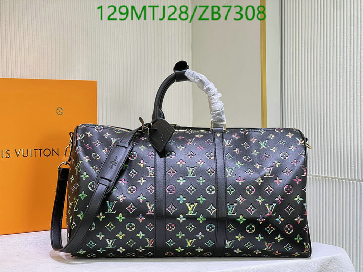 LV Bags-(4A)-Keepall BandouliRe 45-50-,Code: ZB7308,$ 168USD