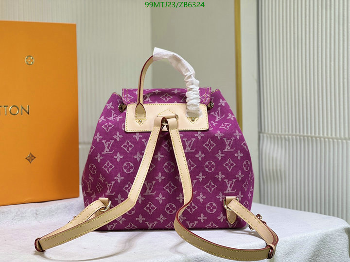 LV Bags-(4A)-Backpack-,Code: ZB6324,$ 129USD