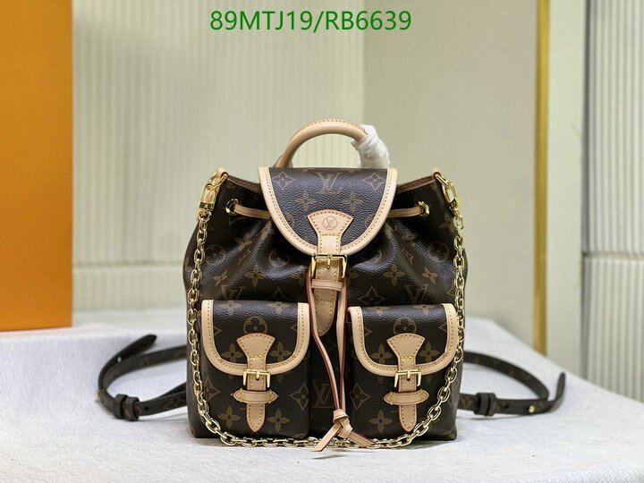 LV Bag-(4A)-Backpack- Code: RB6639 $ 116USD