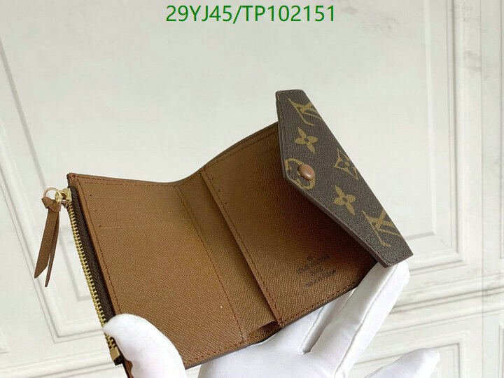 LV Bags-(4A)-Wallet-,Code: TP102151,$ 38USD