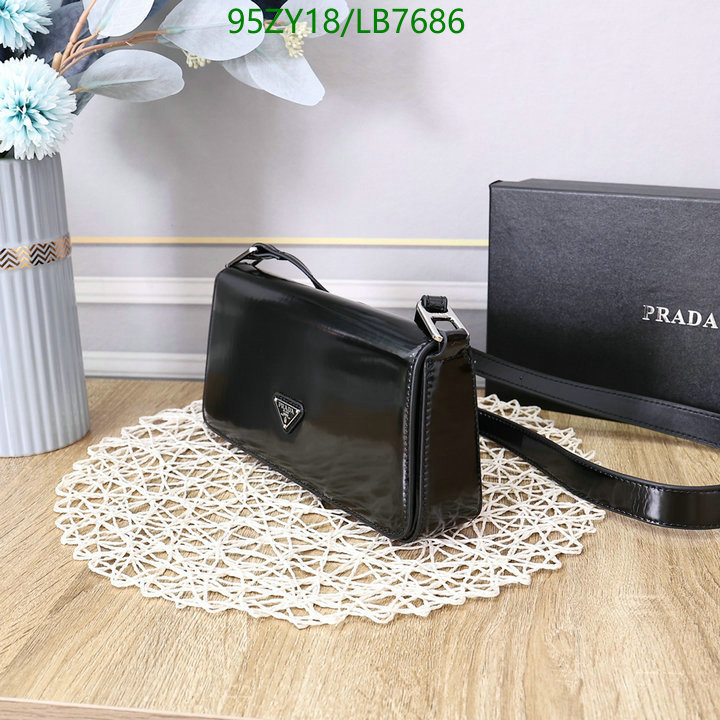 Prada Bag-(4A)-Diagonal- Code: LB7686 $ 124USD