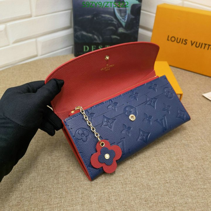 LV Bags-(4A)-Wallet-,Code: ZT5322,$ 77USD