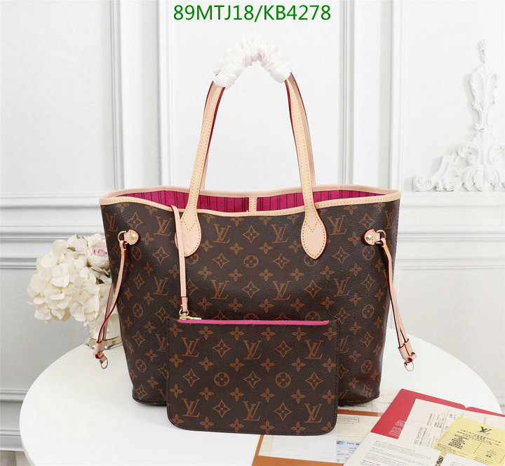 LV Bags-(4A)-Neverfull-,Code: KB4278,$ 116USD