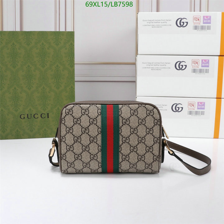 Gucci Bag-(4A)-Ophidia-G,Code: LB7598,$ 90USD