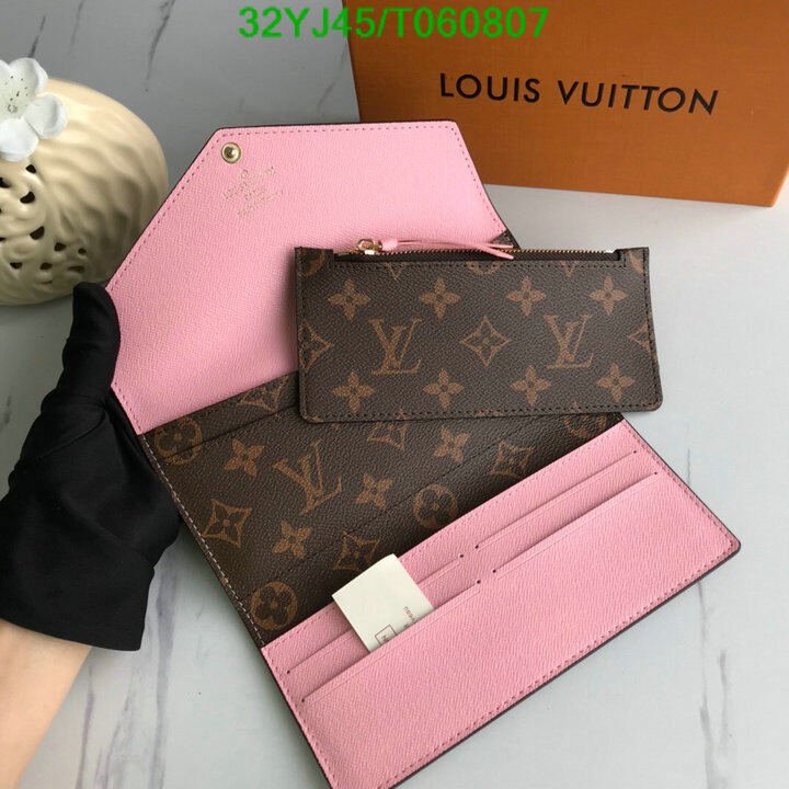LV Bags-(4A)-Wallet-,Code: T060807,$ 42USD