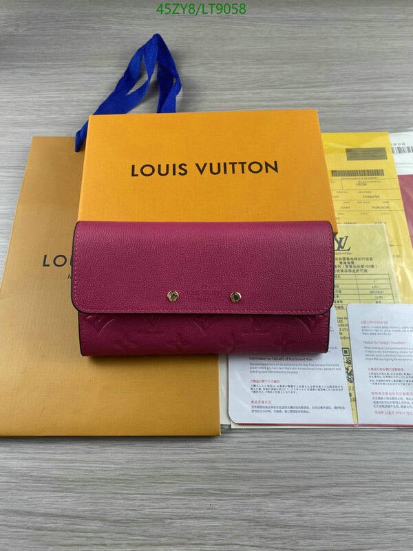 LV Bags-(4A)-Wallet-,Code: LT9058,$ 59USD