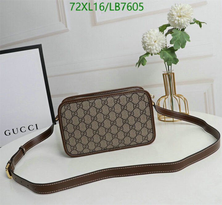 Gucci Bag-(4A)-Diagonal-,Code: LB7605,$ 94USD